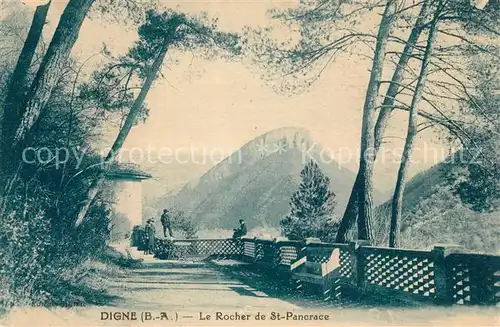 AK / Ansichtskarte Digne les Bains Le Rocher de St.Pancrace Digne les Bains