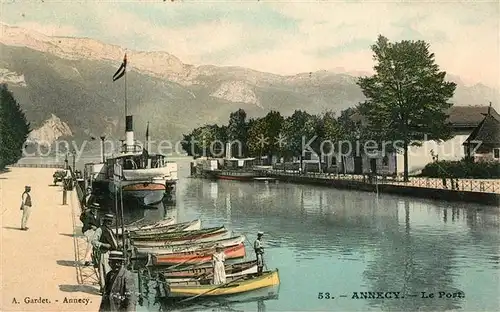 AK / Ansichtskarte Annecy_Haute Savoie Le Port Annecy Haute Savoie
