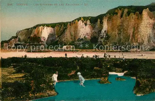 AK / Ansichtskarte Dieppe_Seine Maritime Les Rochers et les Falaises Dieppe Seine Maritime