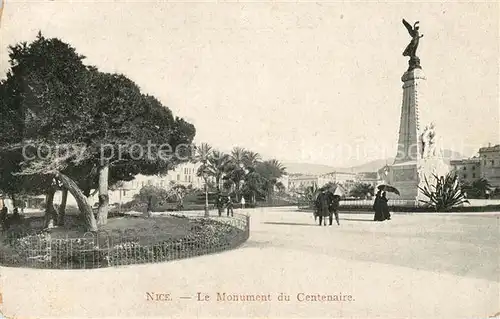 AK / Ansichtskarte Nice_Alpes_Maritimes Le Monument du Centenaire Nice_Alpes_Maritimes
