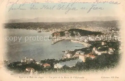 AK / Ansichtskarte Nice_Alpes_Maritimes Fliegeraufnahme et la Baie des Anges Nice_Alpes_Maritimes