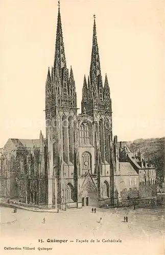 AK / Ansichtskarte Quimper Cathedrale Quimper