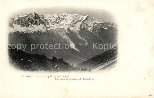 AK / Ansichtskarte Mont_Blanc Fliegeraufnahme Mont_Blanc