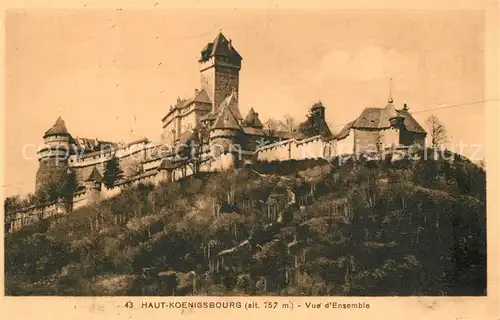 AK / Ansichtskarte Haut Koenigsbourg_Hohkoenigsburg Chateau Haut Koenigsbourg