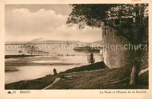 AK / Ansichtskarte Brest_Finistere La Rade et l`Entree de la Penfeld Brest_Finistere