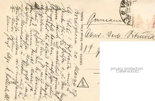 AK / Ansichtskarte Nizza Promenade des Anglais Nizza