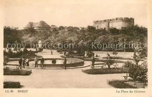 AK / Ansichtskarte Brest_Finistere La Place du Chateau Brest_Finistere