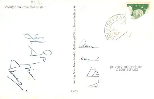 AK / Ansichtskarte Birkenstein Wallfahrtskirche Birkenstein