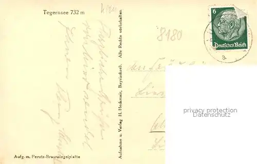 AK / Ansichtskarte Tegernsee Fliegeraufnahme Tegernsee