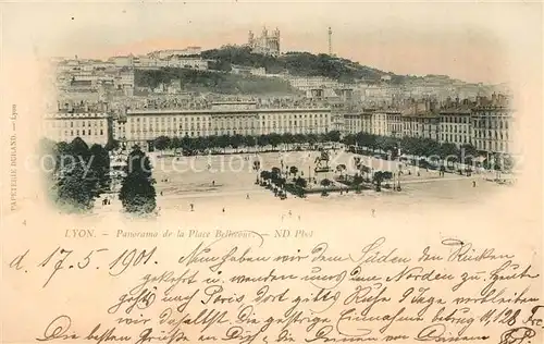 AK / Ansichtskarte Lyon_France Place Bellecour Lyon France