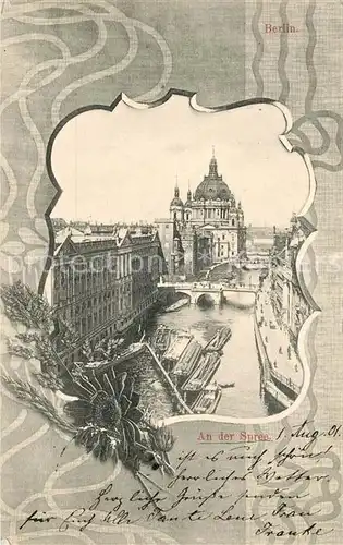 AK / Ansichtskarte Berlin Spreepartie  Berlin