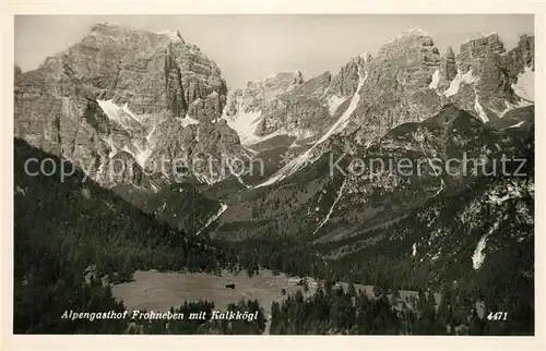 AK / Ansichtskarte Frohneben Alpengasthof Kalkkoegl Frohneben