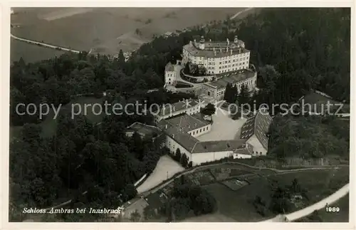 AK / Ansichtskarte Innsbruck Fliegeraufnahme Schloss Ambras Innsbruck
