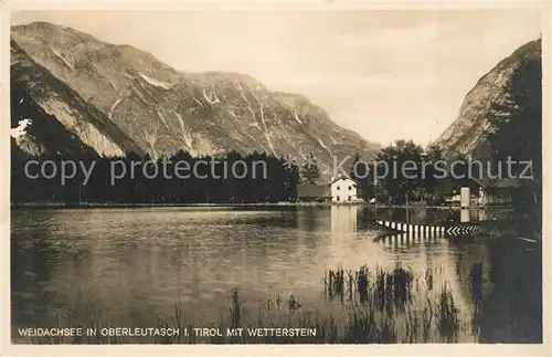 AK / Ansichtskarte Oberleutasch Weidachsee Wetterstein Oberleutasch