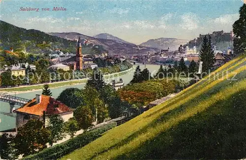 AK / Ansichtskarte Salzburg_Oesterreich Panorama Salzburg_Oesterreich