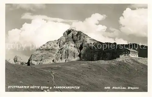 AK / Ansichtskarte Stuttgarterhuette Fangokarspitze Stuttgarterhuette