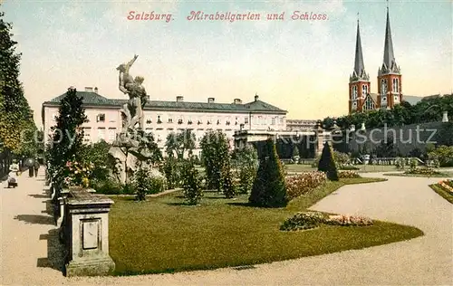 AK / Ansichtskarte Salzburg_Oesterreich mirabellgarten Schloss Salzburg_Oesterreich