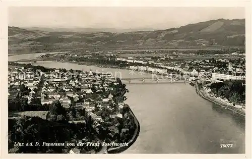 AK / Ansichtskarte Linz_Donau Panorama von Franz Josefswarte Linz_Donau