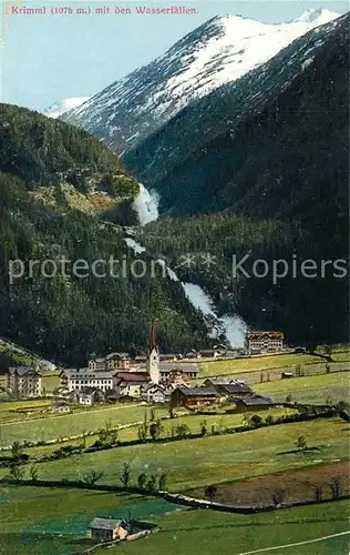 AK / Ansichtskarte Krimml Wasserfaelle Panorama Krimml
