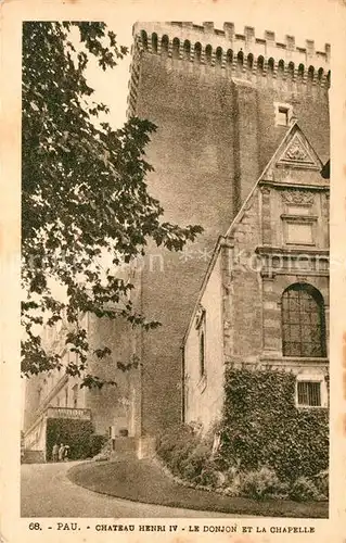 AK / Ansichtskarte Pau Chateau Henri IV Le Donjon la chapelle Pau