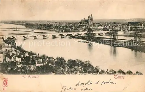 AK / Ansichtskarte Tours_Indre et Loire Bruecke Panorama Tours Indre et Loire