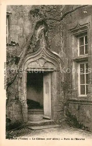 AK / Ansichtskarte Poitiers_Vienne Ayron Chateau Porte de Kacelier Poitiers Vienne