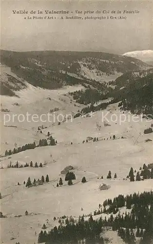 AK / Ansichtskarte Col_de_la_Faucille Vallee de la Valserine Winter Col_de_la_Faucille