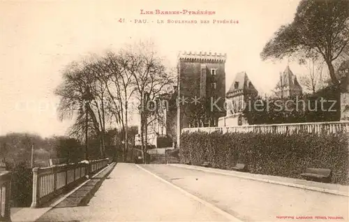 AK / Ansichtskarte Pau Le Boulevard des Pyrenees Pau
