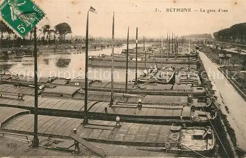 AK / Ansichtskarte Bethune La Gare d eau Bethune