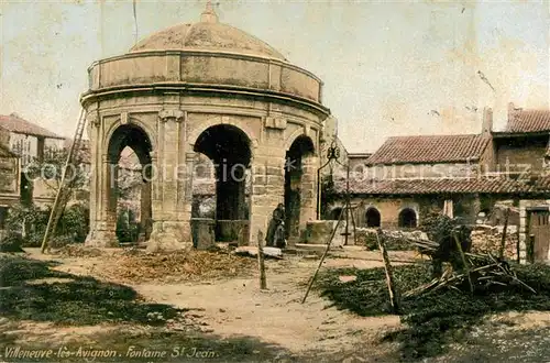 AK / Ansichtskarte Villeneuve les Avignon Fontaine Saint Jean Villeneuve les Avignon