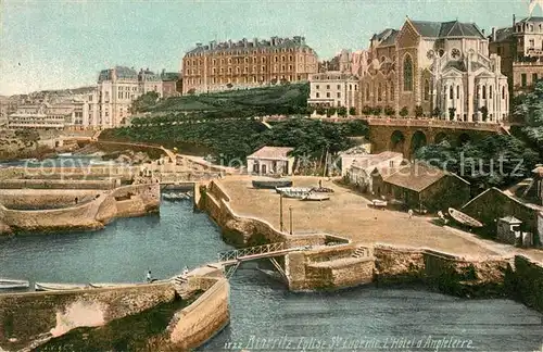 AK / Ansichtskarte Biarritz_Pyrenees_Atlantiques Sainte Eugenie Hotel Angleterre Biarritz_Pyrenees