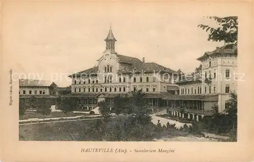 AK / Ansichtskarte Hauteville_Aisne Sanatorium Mangini Hauteville_Aisne