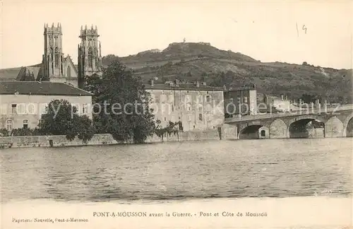 AK / Ansichtskarte Mousson Pont Guerre Mousson