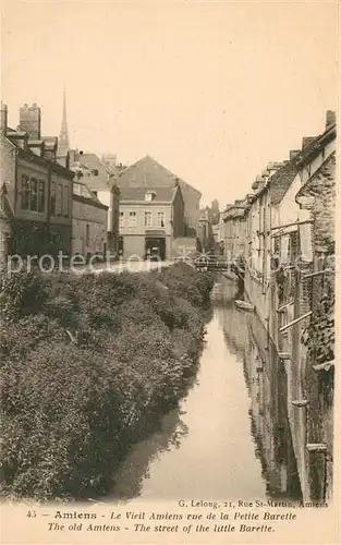 AK / Ansichtskarte Amiens Petite Barette Vieil Amiens Amiens