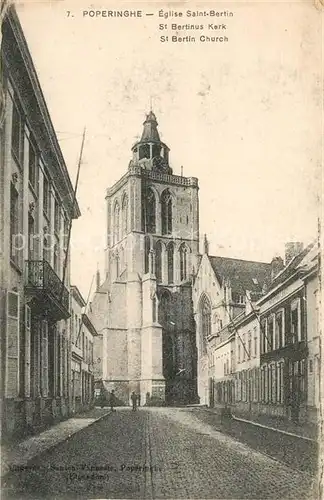 AK / Ansichtskarte Poperinghe Eglise Saint Bertin Poperinghe