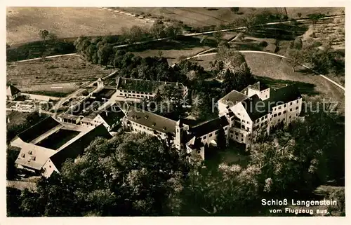 AK / Ansichtskarte Orsingen Nenzingen Schloss Langenstein Fliegeraufnahme Orsingen Nenzingen