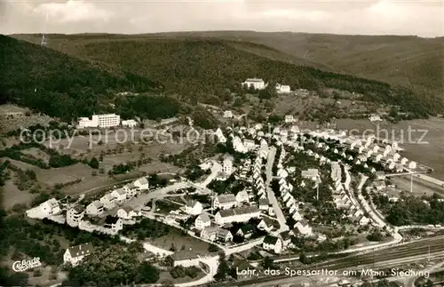 AK / Ansichtskarte Lohr_Main Fliegeraufnahme Siedlung Lohr_Main