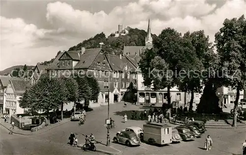 AK / Ansichtskarte Biedenkopf Marktplatz Schloss Biedenkopf