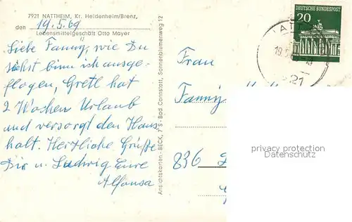 AK / Ansichtskarte Nattheim  Nattheim