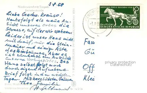 AK / Ansichtskarte Niederwuerschnitz Breitscheidstrasse Niederwuerschnitz