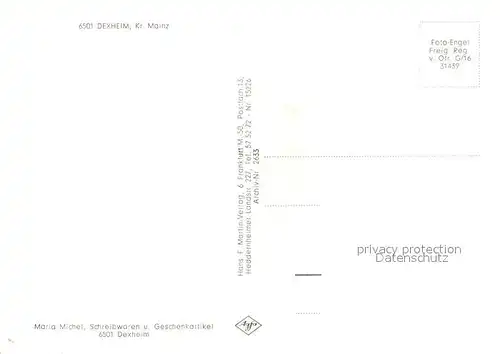 AK / Ansichtskarte Dexheim Fliegeraufnahme Dexheim