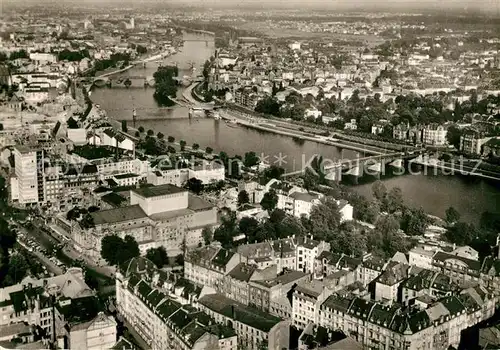 AK / Ansichtskarte Frankfurt_Main Mainansicht Fliegeraufnahme Frankfurt Main