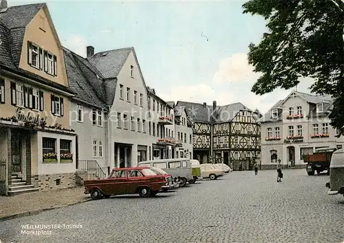 AK / Ansichtskarte Weilmuenster Marktplatz Weilmuenster