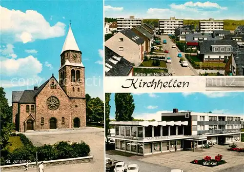 AK / Ansichtskarte Kirchhellen_Bottrop St. Johannes Nordring Banken Kirchhellen_Bottrop