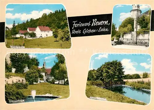 AK / Ansichtskarte Beuern_Hessen Gruenanlage Schwimmbad Ehrenmal Beuern Hessen