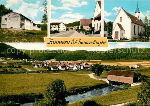 AK / Ansichtskarte Zimmern_Immendingen Kirche Bruecke Zimmern Immendingen