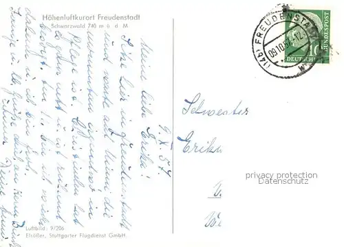 AK / Ansichtskarte Freudenstadt Fliegeraufnahme Freudenstadt