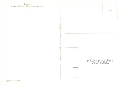 AK / Ansichtskarte Bremen Fliegeraufnahme  Bremen