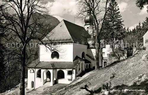 AK / Ansichtskarte Partenkirchen St Anton Wallfahrtskirche Partenkirchen