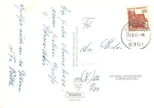 AK / Ansichtskarte Deggendorf_Donau Stadtpanorama Kloster Niederalteich Kloster Metten Statue Deggendorf Donau